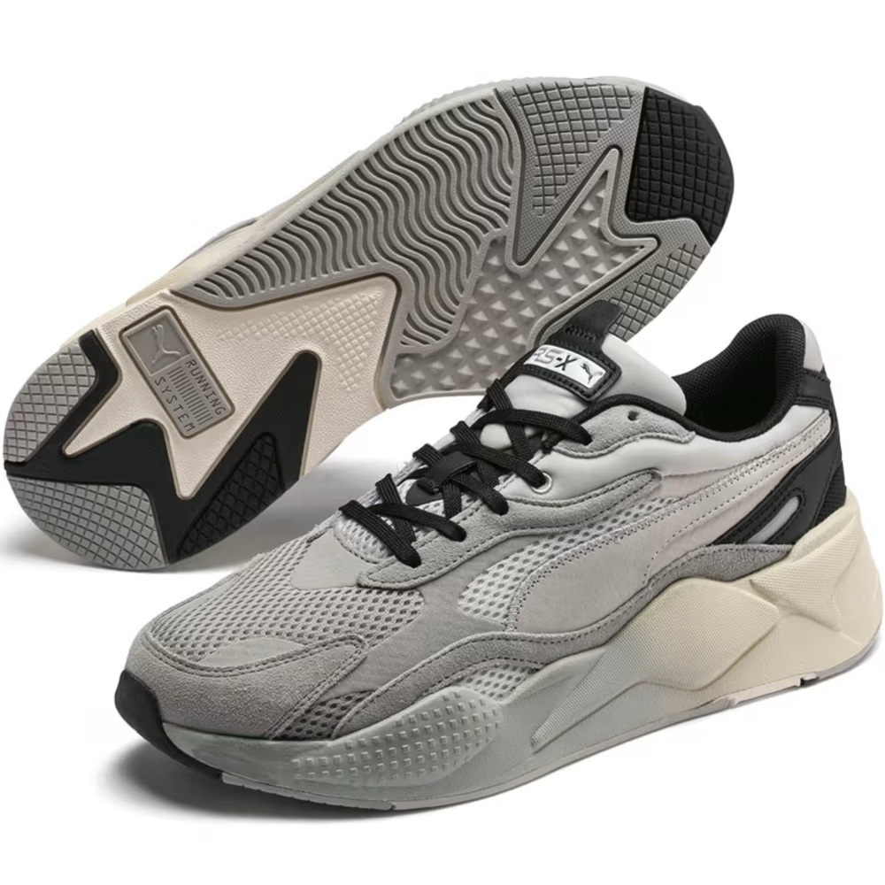 PUMA RS-X3 372429-02 Move Pack Limestone Grey Violet Sneakers Unisex sz 8 Men's